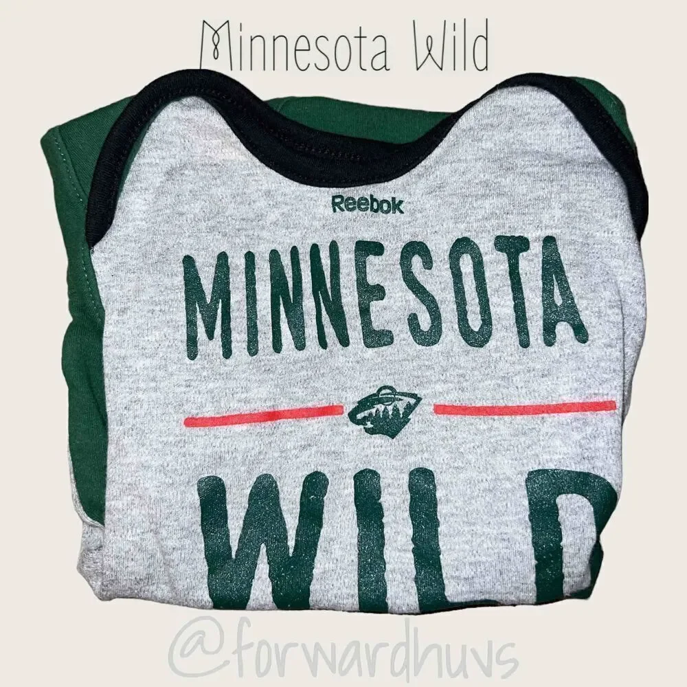 Reebok Minnesota Wild 1pc Onesie 18 mo.